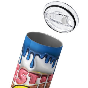 Besties Smiley Inflated Balloon 20oz Skinny Tumbler