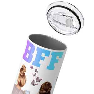 BFF Best Friends Forever 20oz Skinny Tumbler