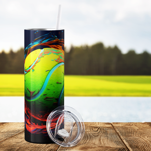 Tennis Ball 20oz Skinny Tumbler