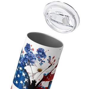 American Butterflies 20oz Skinny Tumbler