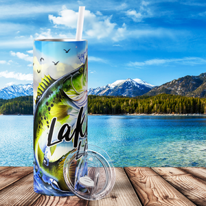 Lake Life Fish 20oz Skinny Tumbler