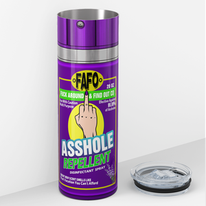 Asshole Replellent Lavender 20oz Skinny Funny Tumbler