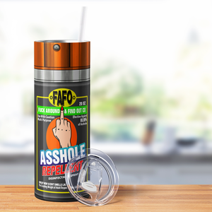 Asshole Replellent Dirty Laundry 20oz Skinny Funny Tumbler