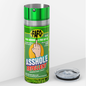 Asshole Replellent Manual Labor 20oz Skinny Funny Tumbler