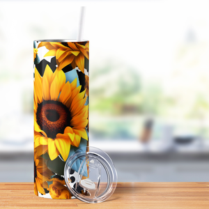 Big Sunflowers 20oz Skinny Tumbler