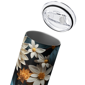 Pretty Sunflowers 3D 20oz Skinny Tumbler