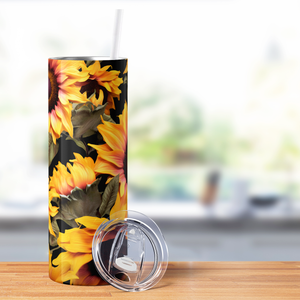 Sunflowers Blooming 20oz Skinny Tumbler