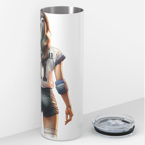 Volleyball Girl 20oz Skinny Tumbler