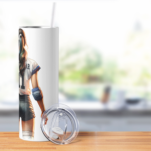 Volleyball Girl 20oz Skinny Tumbler