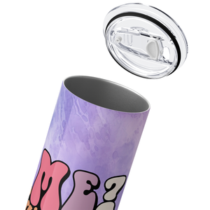 Me Sarcastic Never on Purple 20oz Skinny Tumbler