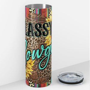 Classy Cowgirl 20oz Skinny Tumbler