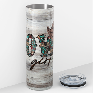 Cowgirl Hat 20oz Skinny Tumbler