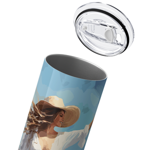 Just a Cowgirl Keeping it Coastal 20oz Skinny Tumbler