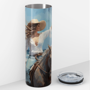 Just a Cowgirl Keeping it Coastal 20oz Skinny Tumbler