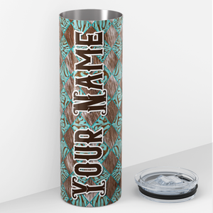 Personalized Cowgirl 20oz Skinny Tumbler