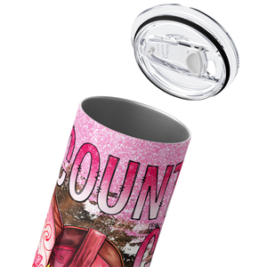Pink Country Girl 20oz Skinny Tumbler