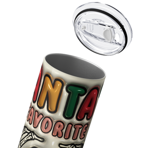 Santa's Favorite HO HO HO 20oz Skinny Tumbler