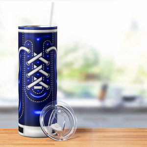 Blue Inflated Star Shoes 20oz Skinny Tumbler