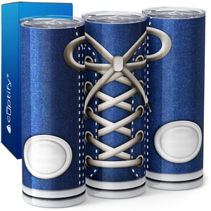 Blue Sneakers 20oz Skinny Tumbler