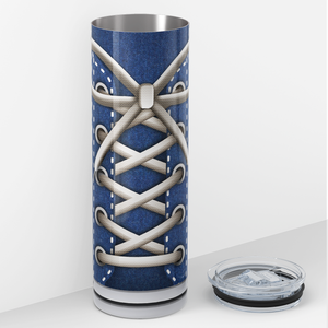 Blue Sneakers 20oz Skinny Tumbler