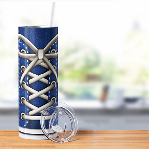 Blue Sneakers 20oz Skinny Tumbler