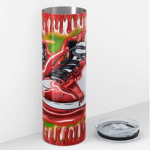 Dripping Sneakers Red 20oz Skinny Tumbler