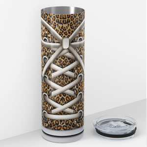 Leopard Print Sneakers 20oz Skinny Tumbler