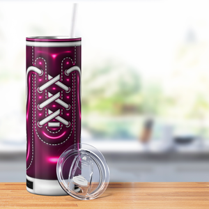 Pink Inflated Star Shoes 20oz Skinny Tumbler