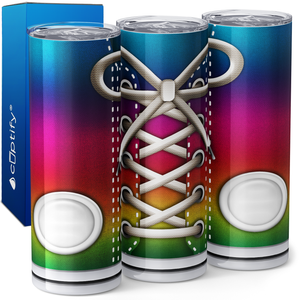 Rainbow Sneakers 20oz Skinny Tumbler