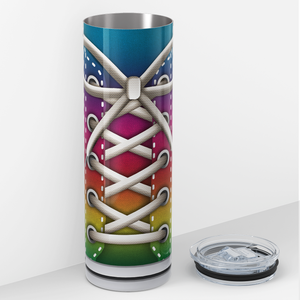 Rainbow Sneakers 20oz Skinny Tumbler