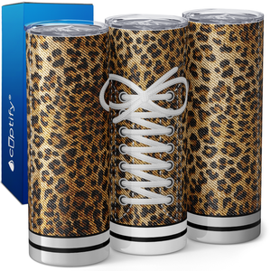 Sneaker Shoe Leopard Print 20oz Skinny Tumbler