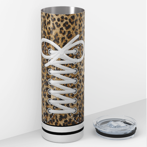 Sneaker Shoe Leopard Print 20oz Skinny Tumbler