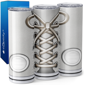 White Sneakers 20oz Skinny Tumbler
