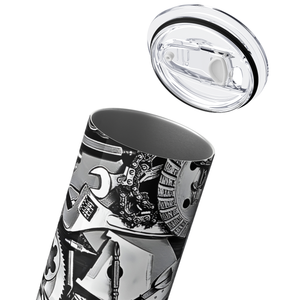 Mechanic Tools Stainless 20oz Skinny Tumbler