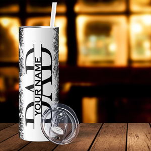 Personalized Mechanic Dad 20oz Skinny Tumbler