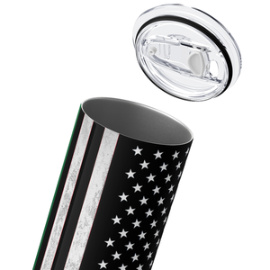 Personalized Border Patrol Flag 20oz Skinny Tumbler