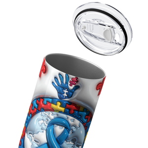 World Autism Awareness Day 20oz Skinny Tumbler