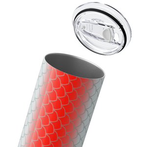 Blue Red Middle Fishing Lure 20oz Skinny Tumbler