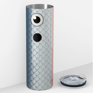 Blue Red Middle Fishing Lure 20oz Skinny Tumbler