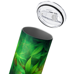 Weeds Bright Green 20oz Skinny Tumbler