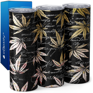 Weed Script Art 20oz Skinny Tumbler