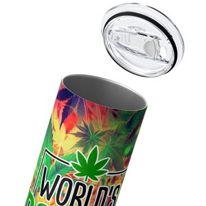 Weed World's Dopest Dad 20oz Skinny Tumbler