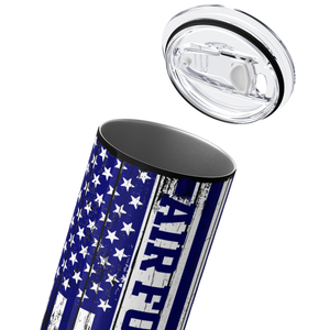 Air Force Mom American Flag 20oz Skinny Tumbler