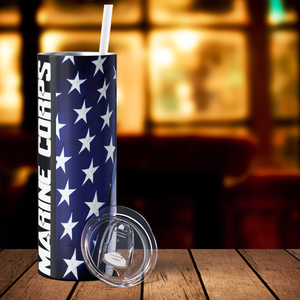 United States Marine Corps 20oz Skinny Tumbler