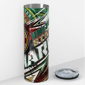 United States Marine 20oz Skinny Tumbler