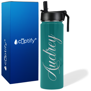 Personalized Audrey Style on 24oz Wide Mouth