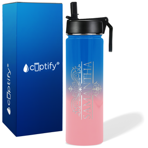 Personalized Vestige Design on 24oz Wide Mouth Bottle