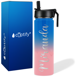 Personalized Miranda Style on 24oz Wide Mouth