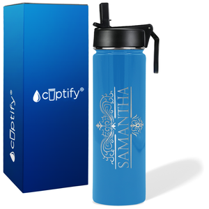 Personalized Vestige Design on 24oz Wide Mouth Bottle