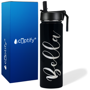 Personalized Bella Style on 24oz Wide Mouth